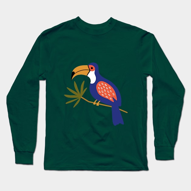 Toucans & Pineapples #1 Long Sleeve T-Shirt by worldnomadfolk@gmail.com